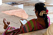 People encountered inside the Thirumalai Nayak Palace. Madurai - Tamil Nadu. 